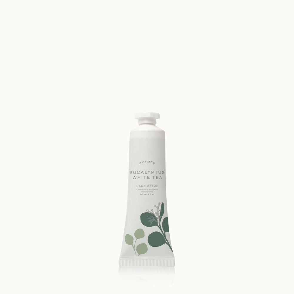 Thymes Eucalyptus White Tea Hand Cream in petite travel friendly size image number 0